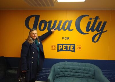 "Iowa City for Pete" sign